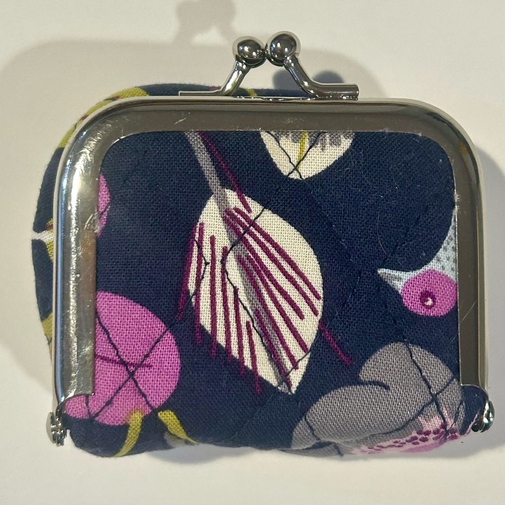 Vera Bradley Floral Nightingale coin purse GUC